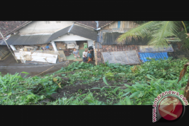 Talud Penahan Jalan Antardesa di Tulungagung Ambrol