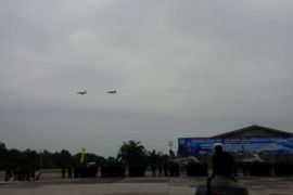 Seperti ini Atraksi Flight Pass Pesawat Tempur di Lanud Pekanbaru