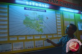 166 Polisi Bangka Barat Amankan Pilkades Serentak 