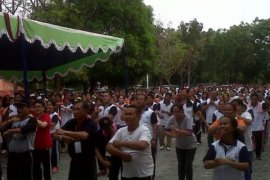 Rayakan Tahun Keluarga, Ribuan Warga HKBP Riau Ikuti Jalan Sehat