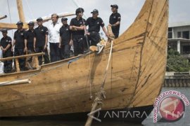 Ekspedisi "Spirit of Majapahit" Berlabuh di Okinawa