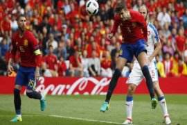 Piala Eropa - Gol Pique antar Spanyol taklukan Ceko