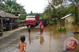 Banjir di Singkil mulai surut