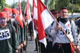 Ratusan Pemuda Bengkalis Ikuti Napak Tilas Sambut Hari Pahlawan