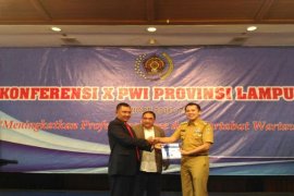 Supriyadi Alfian Kembali Pimpin PWI Lampung 2016-2021