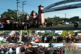 Banser Bubarkan Konvoi Kirab Panji Rosululloh HTI