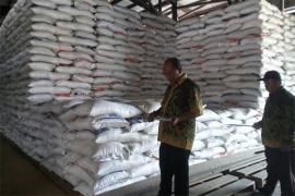 Stok beras bulog Putussibau 767 ton