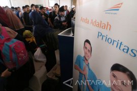 Arus Balik di Stasiun Kediri Mulai Meningkat