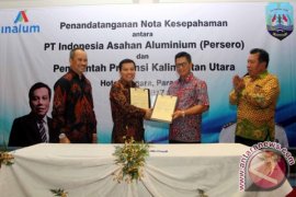 MoU Pembangunan Smelter Baru PT Inalum di Kaltara Diteken