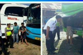 Polres Kuansing Uji Petik Laik Kendaraan dan Kesehatan Sopir Angkutan