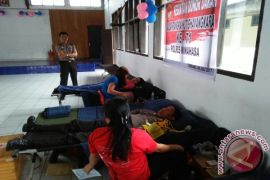 HUT Bhayangkara ke-71: Polres Minahasa Gelar Donor Darah