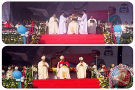 Pentahbisan Uskup Manado Sukses Digelar, Selamat Bertugas Mgr Benedictus Untu