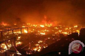 Pasar Tradisional Masomba Palu Terbakar