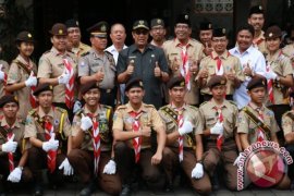 Wabup Tabanan Melepas Kontingen Raimuna Nasional 2017