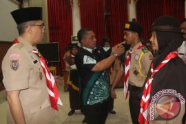 Pelepasan Peserta Raimuna Nasional XI Gerakan Pramuka 2017 