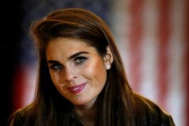 Penasihat utama Trump Hope Hicks positif COVID-19