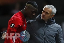 Mourinho:  Pogba tak dibebani tampil impresif di Sevilla
