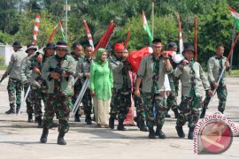 Tabuhan Dol Meriahkan HUT TNI Di Bengkulu