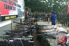 Kodam XVI/Pattimura Musnahkan 726 Pucuk Senjata Rakitan