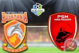 Susunan pemain Borneo FC vs PSM Makassar