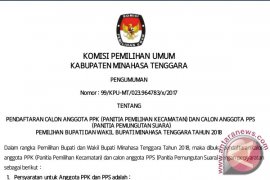 PENGUMUMAN PENDAFTARAN CALON PPK DAN PPS KABUPATEN MINAHASA TENGGARA (I) Page 1 Small