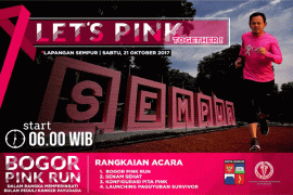 Ribuan Warga Meriahkan "Bogor Pink Run"