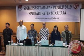 Gandeng Parpol dan Panwaslu, KPU Minahasa Sosialisasikan Tahapan Pemilu 2019