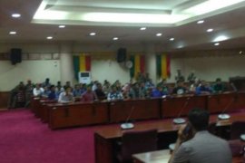 Puluhan Anggota HMI Pekanbaru Demo Kenaikan Tarif Listrik