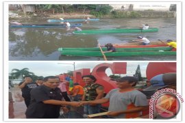 Diikuti Puluhan Nelayan, DAS Tondano Jadi Lokasi Lomba Dayung Perahu Tradisional