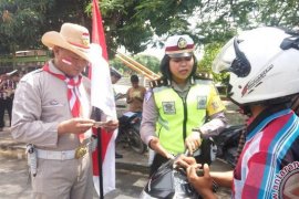 Polisi sosialisasikan keselamatan berlalulintas di sekolah