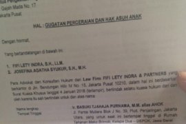Surat gugatan cerai Ahok diterima PN Jakarta Utara