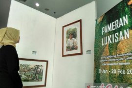 Agus Tomin Pamerkan Lukisan Budaya Samin
