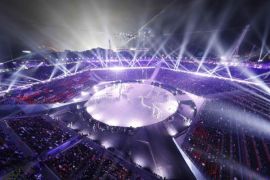 Parade atlet Olimpiade Pyeongchang diawali Yunani, Ghana, Nigeria