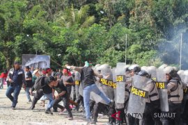 Polres Madina gelar simulasi sispam kota pilkada