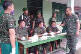 75 prajurit Kodim Pariaman tes urine, bentuk komitmen berantas narkoba