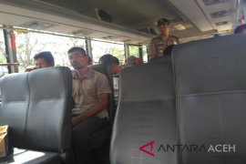14 penambang emas dibawa ke Polda Aceh