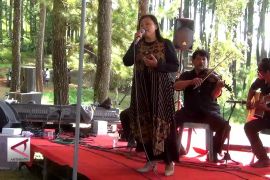 Menikmati melodi alam senandung musik keroncong