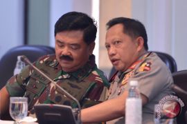 Kapolri-Panglima TNI rapat penutupan Asian Games