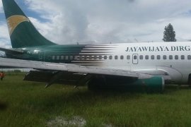 Pesawat Jayawijaya Dirgantara Air tergelincir di Bandara Wamena