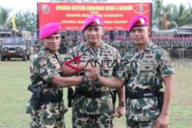 Dankormar pimpin Sertijab Danbrigif-3 Marinir