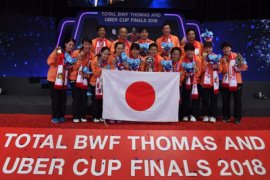 Jepang sukses raih Piala Uber 2018