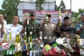 Polres Cilegon musnahkan barang sitaan razia