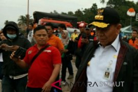 Plt Gubsu tinjau tinjau posko tragedi kapal tenggelam