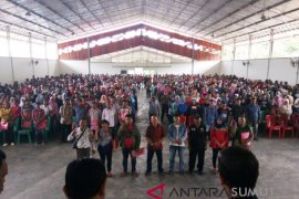 Seribuan saksi Paslon Isnandar - Ali Pada dilatih