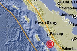 Gempa 4,3 SR guncang Pesisir Selatan
