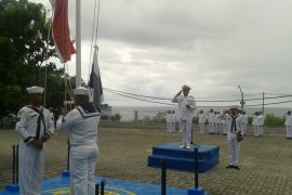 Danlanal Pimpin Apel Hari Pancasila di Mako Gorontalo