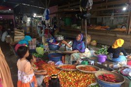 Harga sayur di Pasar Ampera Batulicin naik