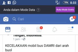 Bus Damri Buol-Palu terguling di Sojol, tiga penumpang tewas