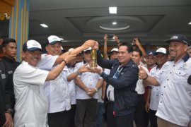 Api obor Asian Games disambut meriah di Tebing Tinggi