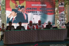 Relawan pendukung Jokowi-Moeldoko berdeklarasi di Sukabumi